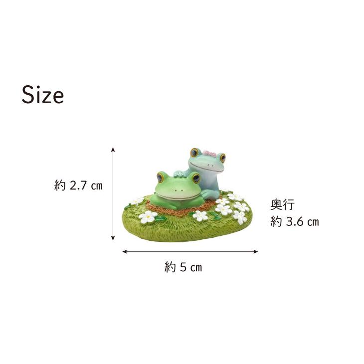 Copeau(コポー） コポー　穴からカップル 74075 かえる カエル copeau 雑貨 置き物 置物 小物 ガーデン ミニチュア ダイカイ |  | 05