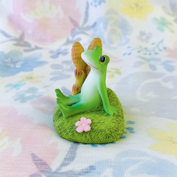 Copeau(コポー） コポー　つくしとカエル 74079 かえる カエル copeau 雑貨 置き物 置物 小物 ガーデン ミニチュア ダイカイ |  | 02