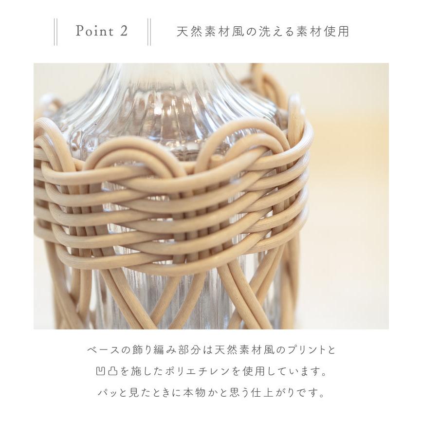 Vas(ヴァス) ヴァス　フェイクPE柳フラワーベース　ボトル形　 74100 |  | 03