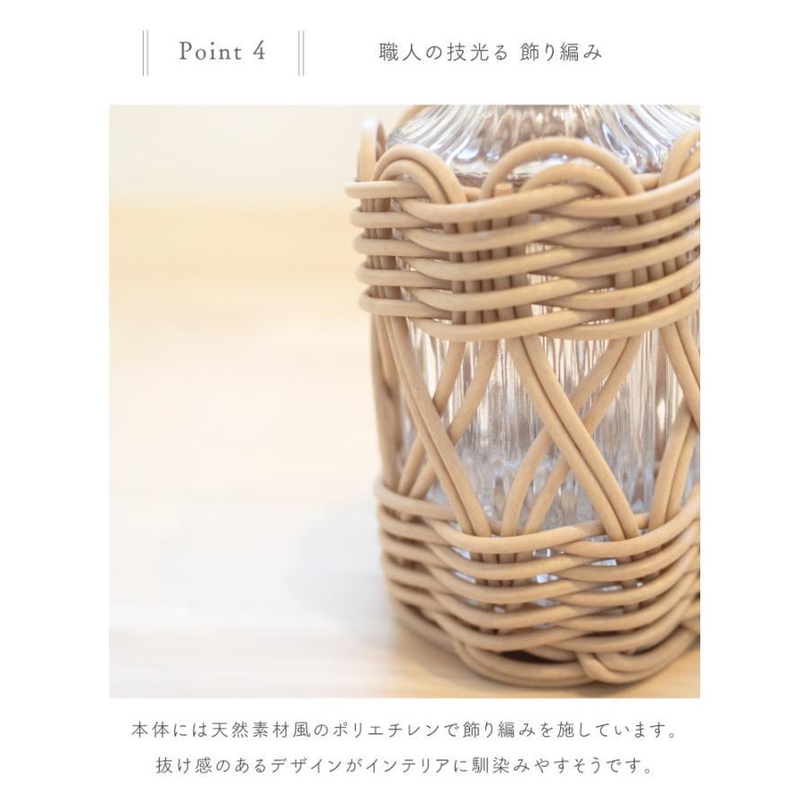 Vas(ヴァス) ヴァス　フェイクPE柳フラワーベース　ボトル形　 74100 |  | 05