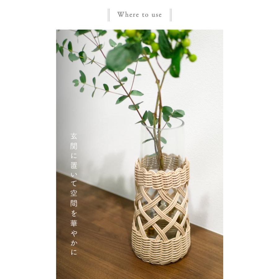 Vas(ヴァス) ヴァス　フェイクPE柳フラワーベース　円柱形 74103 |  | 08