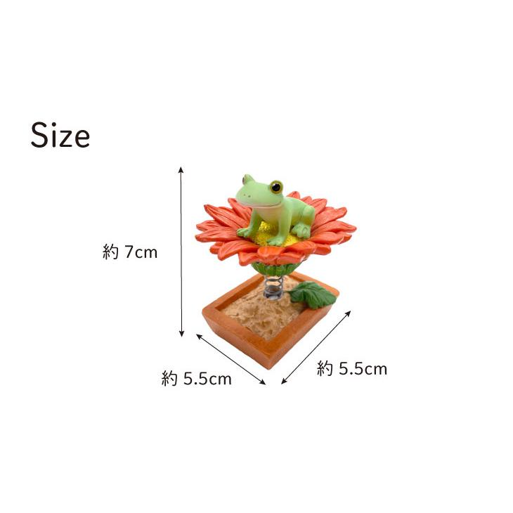Copeau(コポー） コポー　ゆらゆら　ガーベラの上で 74177 かえる カエル copeau 雑貨 置き物 置物 小物 ガーデン ミニチュア ダイカイ |  | 04