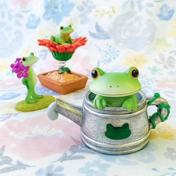 Copeau(コポー） コポー　ブリキじょうろからカエル 74181 かえる カエル copeau 雑貨 置き物 置物 小物 ガーデン ミニチュア ダイカイ |  | 01