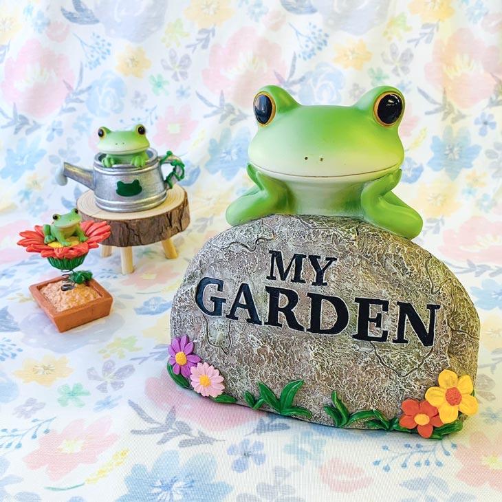 Copeau(コポー） コポー　ガーデン　マイガーデンにようこそ 74184 かえる カエル copeau 雑貨 置き物 置物 小物 ガーデン ミニチュア ダイカイ |  | 01