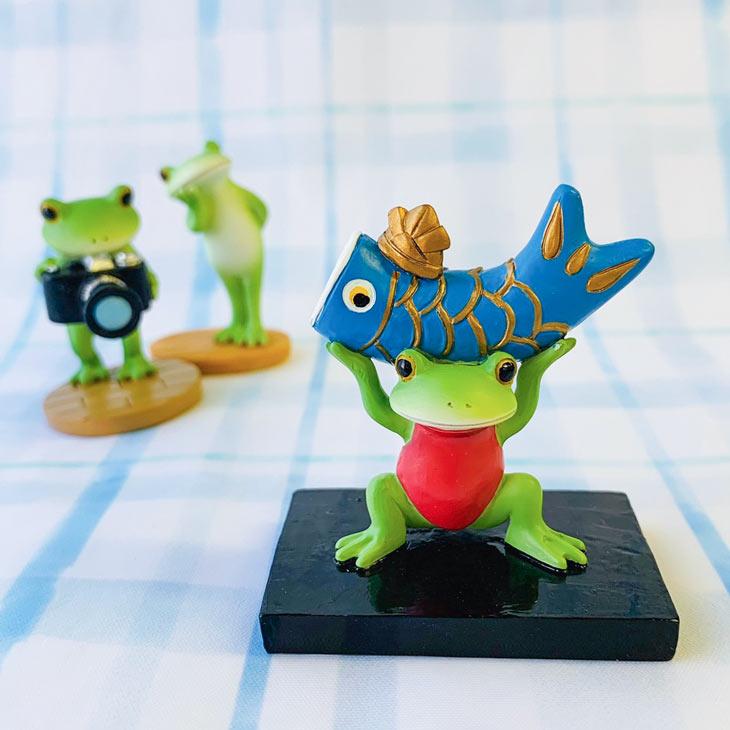 Copeau(コポー） コポー　鯉のぼりで力自慢 74188 かえる カエル copeau 雑貨 置き物 置物 小物 ガーデン ミニチュア ダイカイ |  | 01