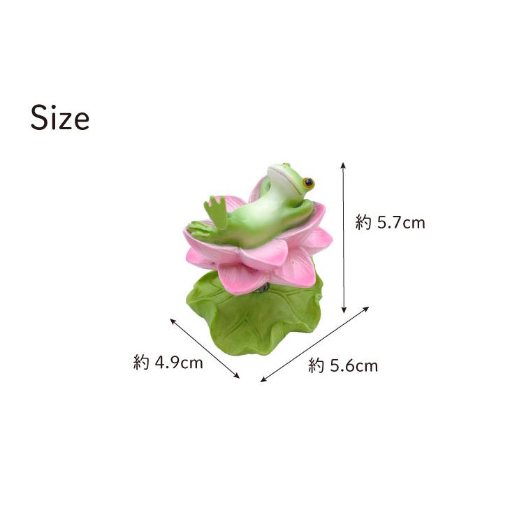 Copeau(コポー） コポー　ゆらゆら　蓮の花の上で 74191 かえる カエル copeau 雑貨 置き物 置物 小物 ガーデン ミニチュア ダイカイ |  | 06