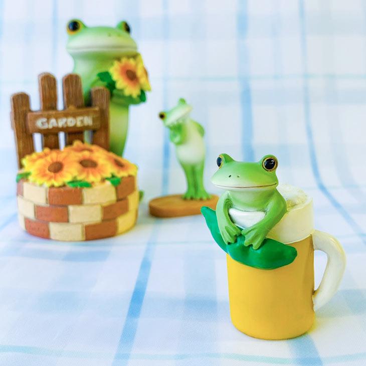 Copeau(コポー） コポー　一杯いかが？ 74193 かえる カエル copeau 雑貨 置き物 置物 小物 ガーデン ミニチュア ダイカイ |  | 01