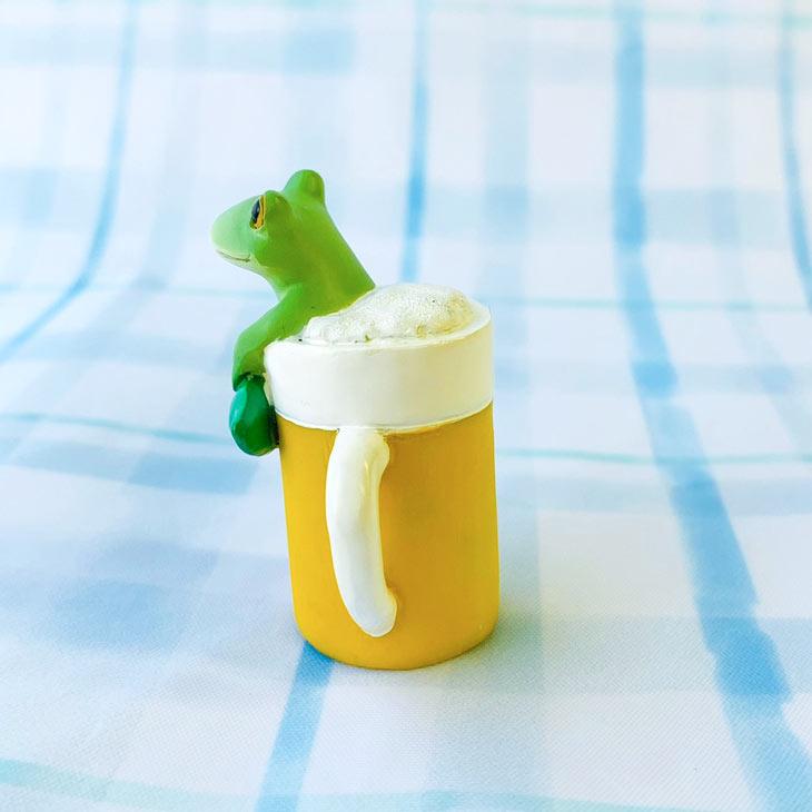 Copeau(コポー） コポー　一杯いかが？ 74193 かえる カエル copeau 雑貨 置き物 置物 小物 ガーデン ミニチュア ダイカイ |  | 02