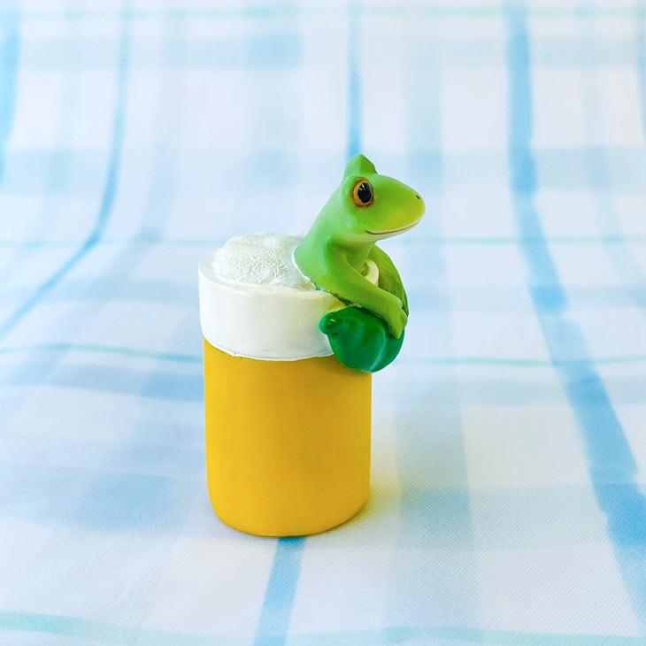 Copeau(コポー） コポー　一杯いかが？ 74193 かえる カエル copeau 雑貨 置き物 置物 小物 ガーデン ミニチュア ダイカイ |  | 04