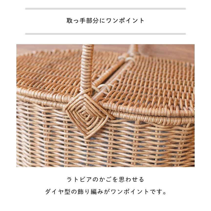 Towc(トーク) バルト　PE柳ピクニックバスケット オーバルS 74223 |  | 10