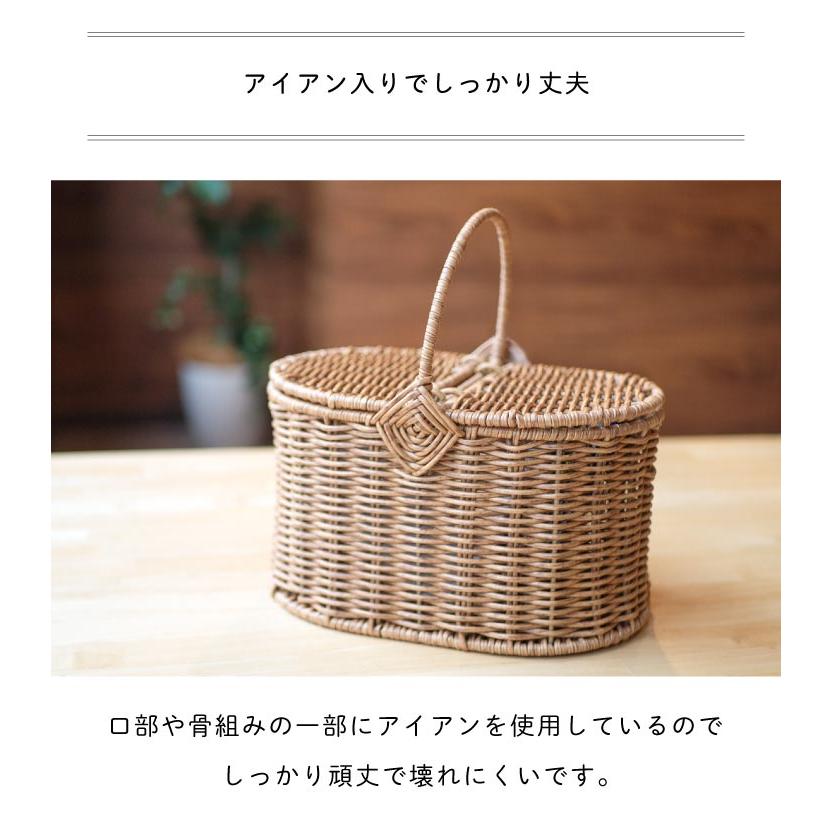 Towc(トーク) バルト　PE柳ピクニックバスケット オーバルS 74223 |  | 07