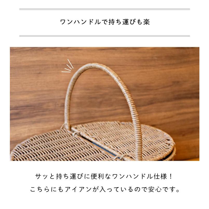 Towc(トーク) バルト　PE柳ピクニックバスケット オーバルS 74223 |  | 08