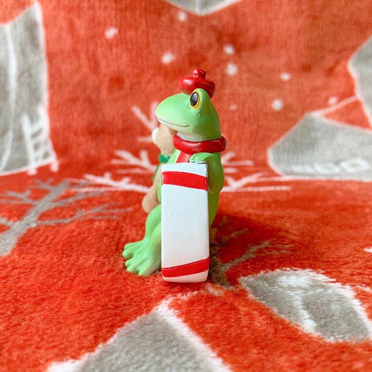 Copeau(コポー） コポー クリスマスステッキに乗るカエル 74301 かえる カエル copeau 雑貨 置き物 置物 小物 ガーデン ミニチュア ダイカイ |  | 03