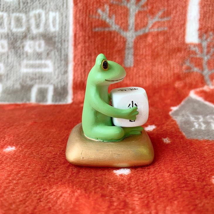 Copeau(コポー） コポー 縁起物 今日の運勢は♪ 74312 かえる カエル copeau 雑貨 置き物 置物 小物 ガーデン ミニチュア ダイカイ |  | 03