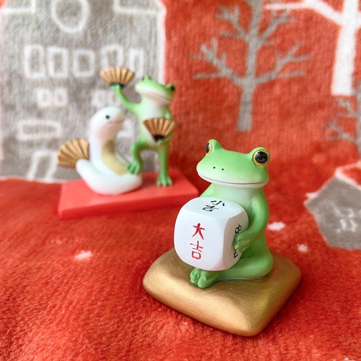 Copeau(コポー） コポー 縁起物 今日の運勢は♪ 74312 かえる カエル copeau 雑貨 置き物 置物 小物 ガーデン ミニチュア ダイカイ |  | 05