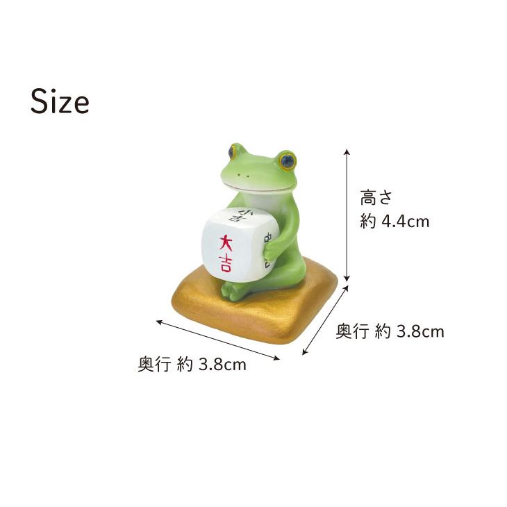 Copeau(コポー） コポー 縁起物 今日の運勢は♪ 74312 かえる カエル copeau 雑貨 置き物 置物 小物 ガーデン ミニチュア ダイカイ |  | 06