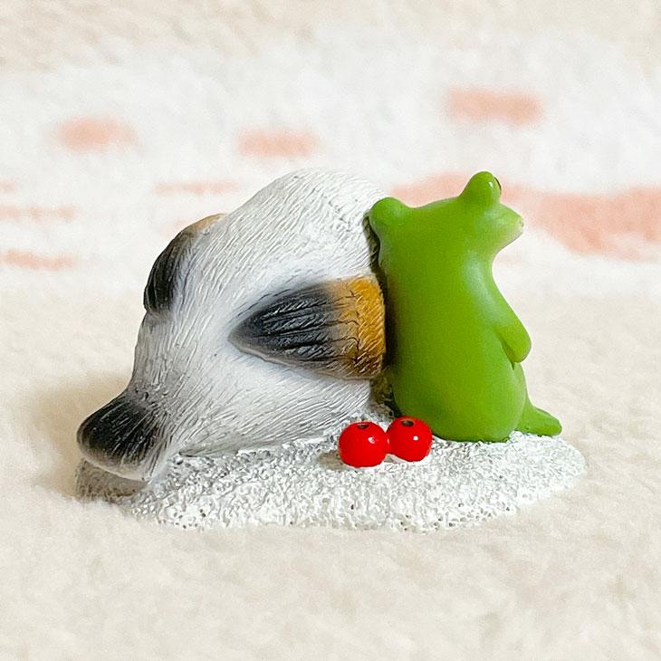 Copeau(コポー） コポー シマエナガと一緒 74330 かえる カエル copeau 雑貨 置き物 置物 小物 ガーデン ミニチュア ダイカイ |  | 02