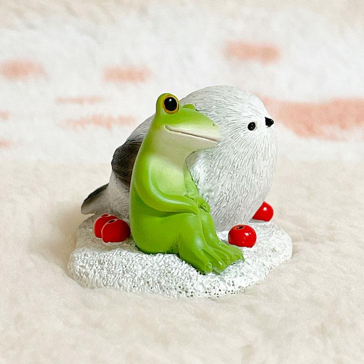 Copeau(コポー） コポー シマエナガと一緒 74330 かえる カエル copeau 雑貨 置き物 置物 小物 ガーデン ミニチュア ダイカイ |  | 03