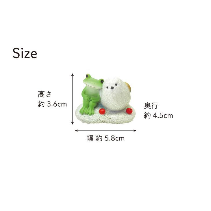 Copeau(コポー） コポー シマエナガと一緒 74330 かえる カエル copeau 雑貨 置き物 置物 小物 ガーデン ミニチュア ダイカイ |  | 05