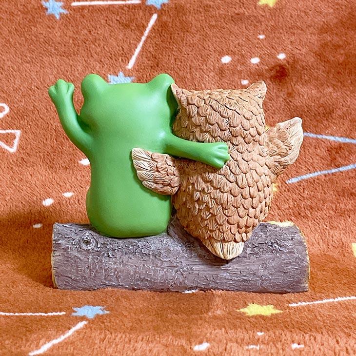 Copeau(コポー） コポー フクロウとごあいさつ 74335 かえる カエル copeau 雑貨 置き物 置物 小物 ガーデン ミニチュア ダイカイ |  | 02
