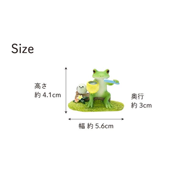 Copeau(コポー） コポー　シマエナガと歯磨きするカエル 74467 かえる カエル copeau 雑貨 置き物 置物 小物 ガーデン ミニチュア ダイカイ |  | 05