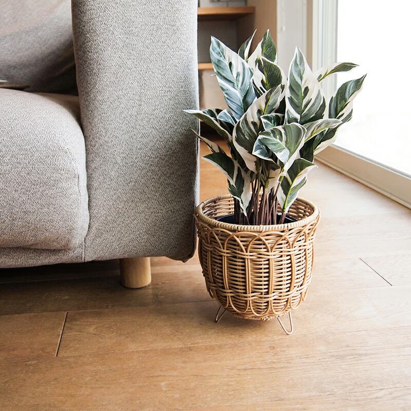 Towc(トーク) ブルーメ フェイクPE ラタンスタンドバスケット M 74485 |  | 09