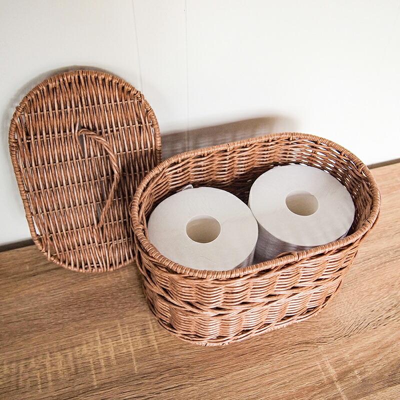 Towc(トーク) ジョルジア フェイクPE蓋付きバスケットオーバルS 74487 |  | 01