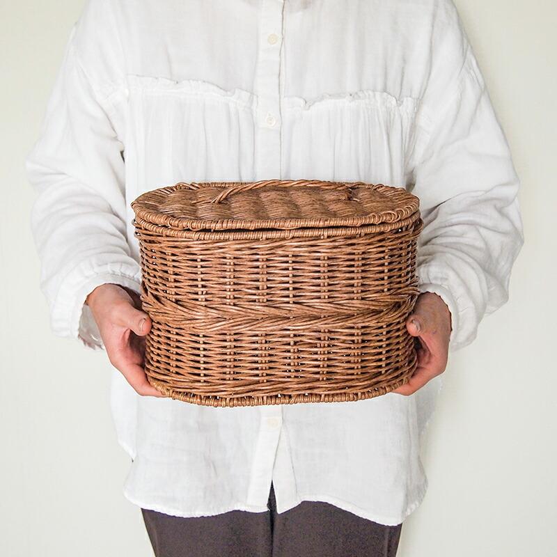 Towc(トーク) ジョルジア フェイクPE蓋付きバスケットオーバルS 74487 |  | 02