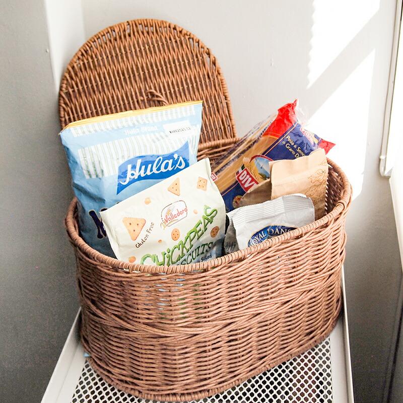 Towc(トーク) ジョルジア フェイクPE蓋付きバスケットオーバルL 74488 |  | 05