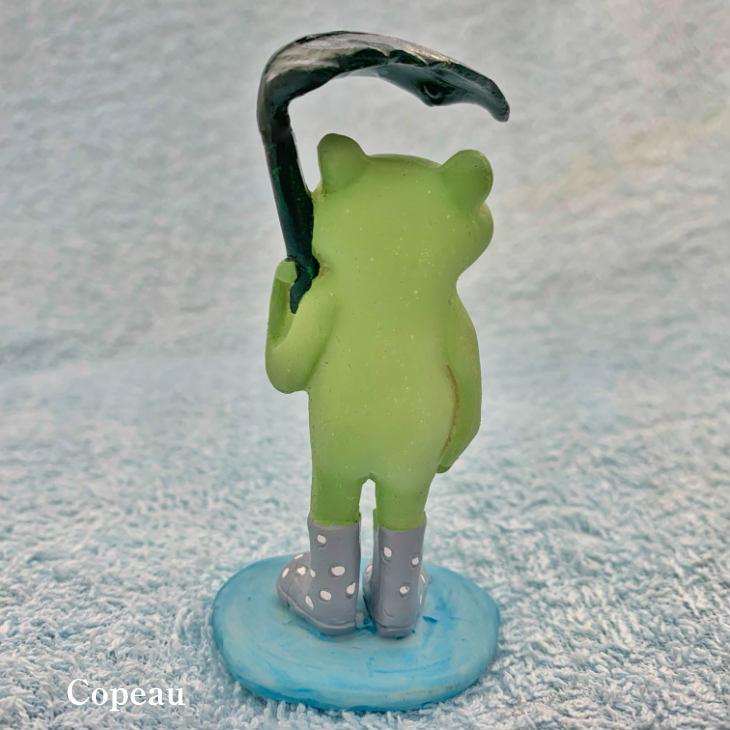 Copeau(コポー） コポー　葉っぱを傘にするカエル 79730 かえる カエル copeau 雑貨 置き物 置物 小物 ガーデン ミニチュア ダイカイ |  | 03