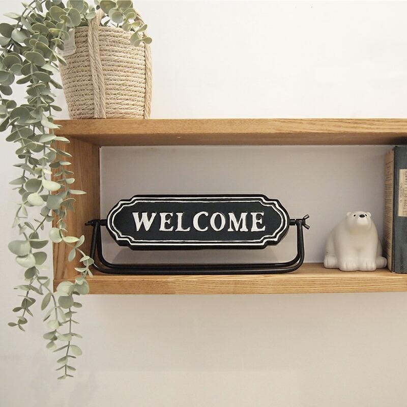 デコール デコール アイアンウェルカムサイン A ブラック 821515 |  | 01