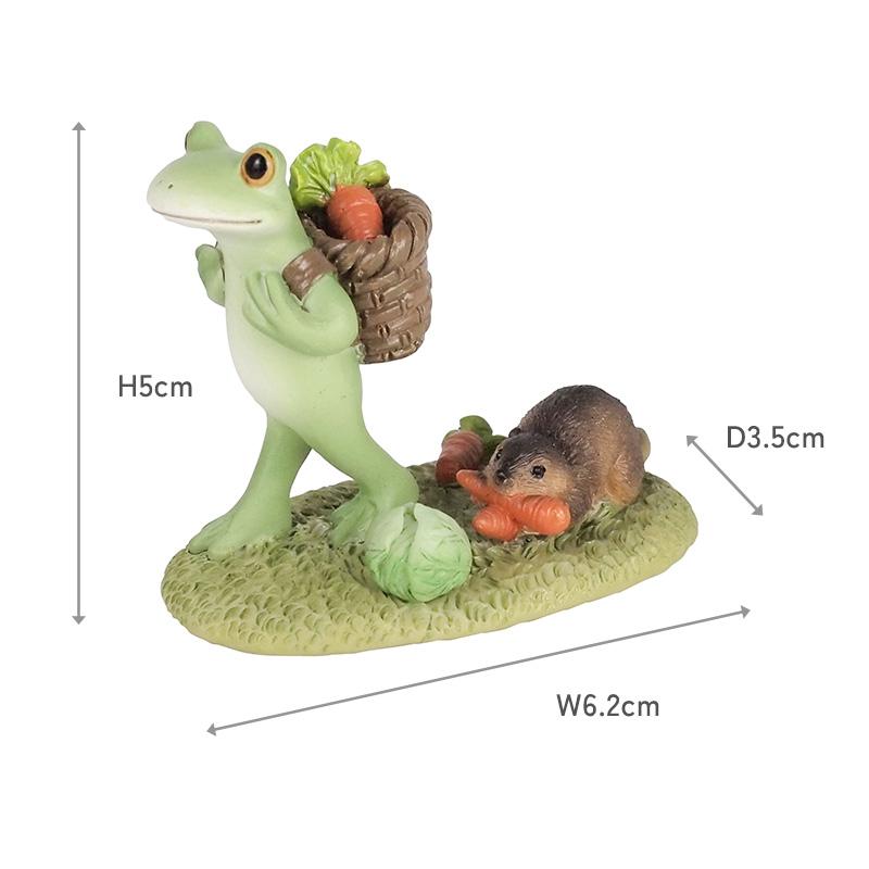 コポー カエル かえる 雑貨 マスコット 置物 Copeau(コポー） ビーバーとおっちょこちょいカエル 622515 |  | 06