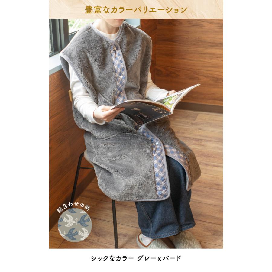 Le bois（ルボア） ルボア×北欧柄　スリーパー　ミモザ スリーパー 着る毛布 袖なし 洗える 暖かい 冬 軽い 大人 ルームウェア |  | 19