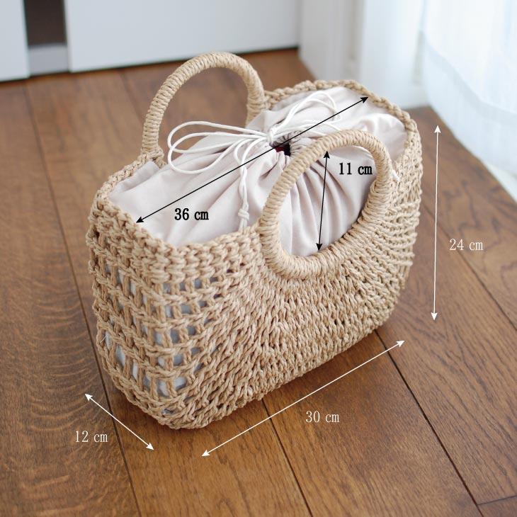 Kago Bag（カゴバッグ） ペーパーバッグ　丸型持手透かし編 |  | 05