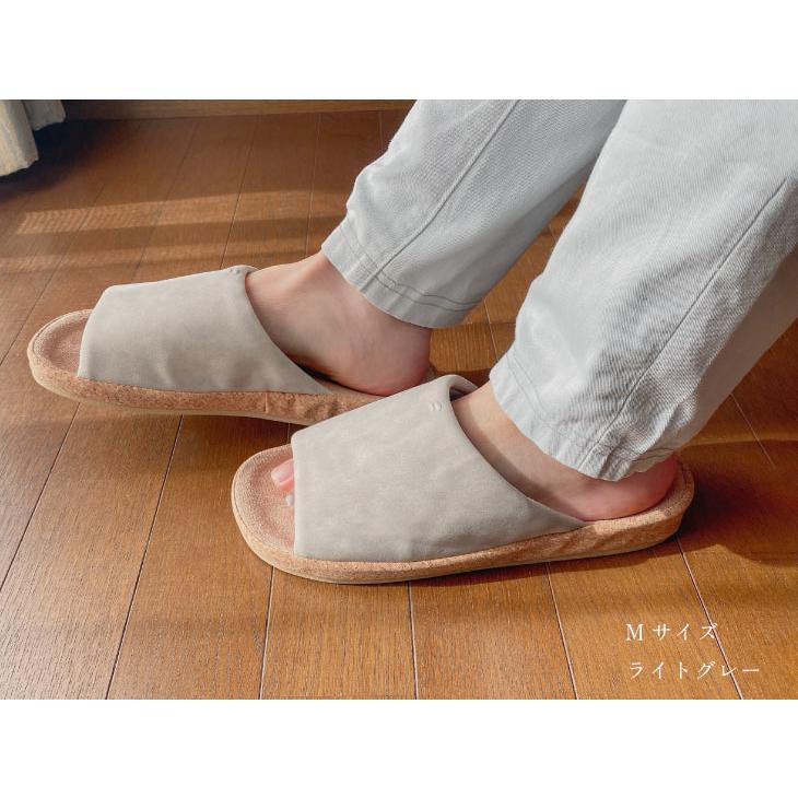 Piede(ピエーデ) ピエーデ 前開き厚底ソール ステッチスリッパ M ライトグレー |  | 12