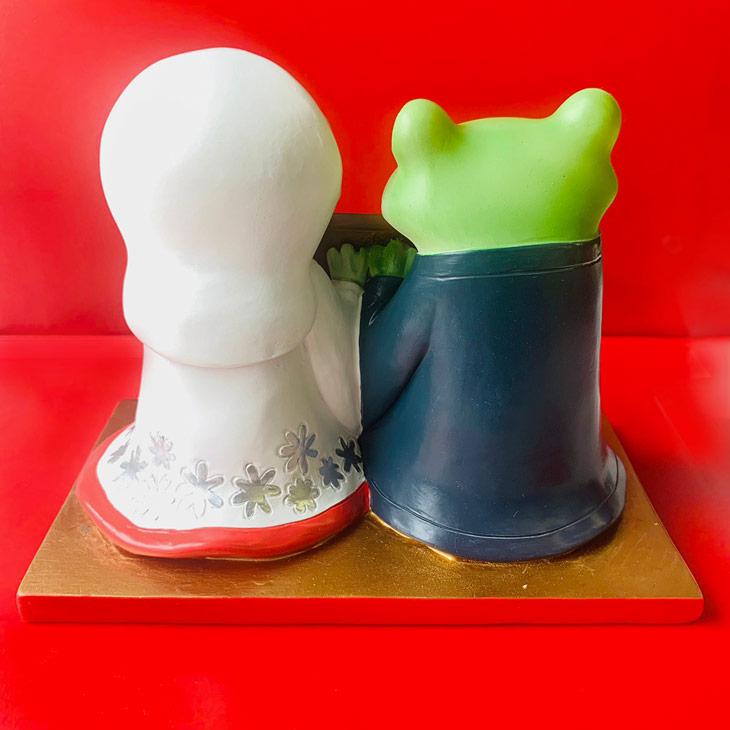 Copeau(コポー） コポー　ミドルカップル　結婚　和装 かえる カエル copeau 雑貨 置き物 置物 小物 ガーデン ミニチュア ダイカイ |  | 06