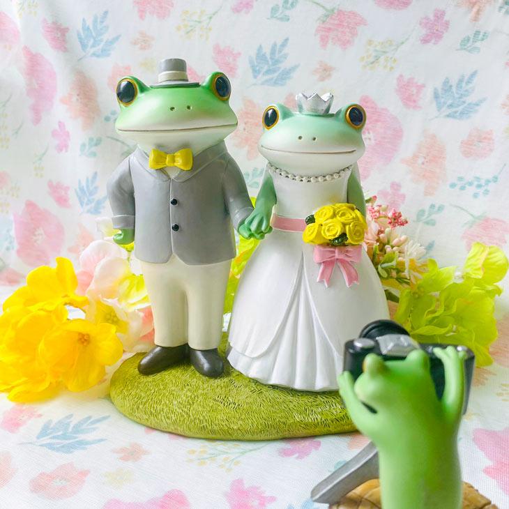 Copeau(コポー） コポー　ミドルカップル　結婚　和装 かえる カエル copeau 雑貨 置き物 置物 小物 ガーデン ミニチュア ダイカイ |  | 10