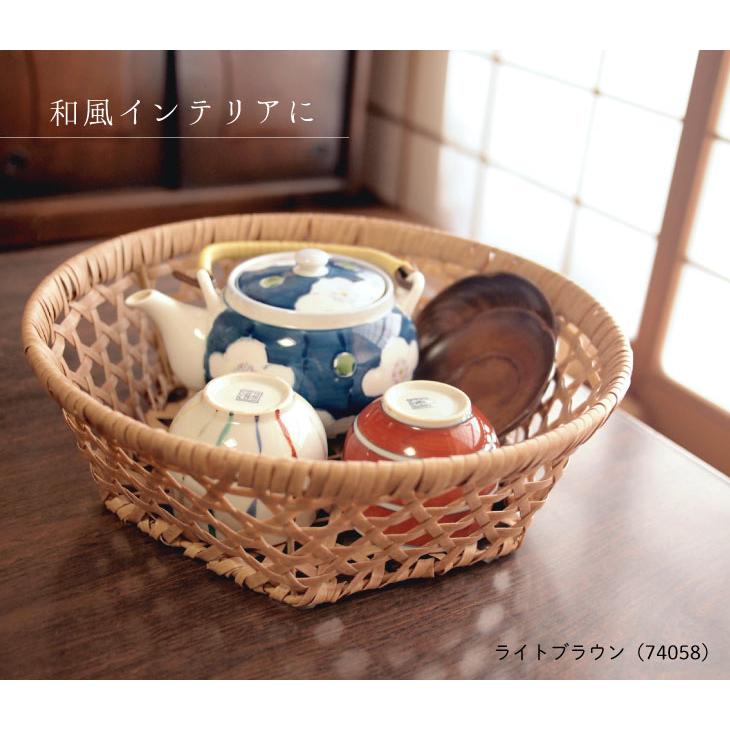 Towc(トーク) バンブス　フェイクPE焼竹キッチンバスケット浅型L |  | 08