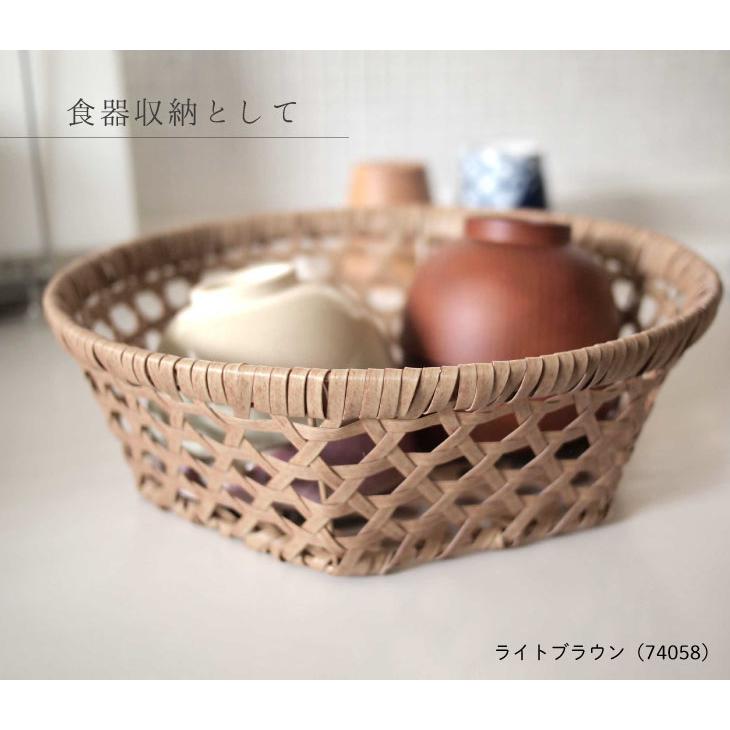 Towc(トーク) バンブス　フェイクPE焼竹キッチンバスケット浅型L |  | 10