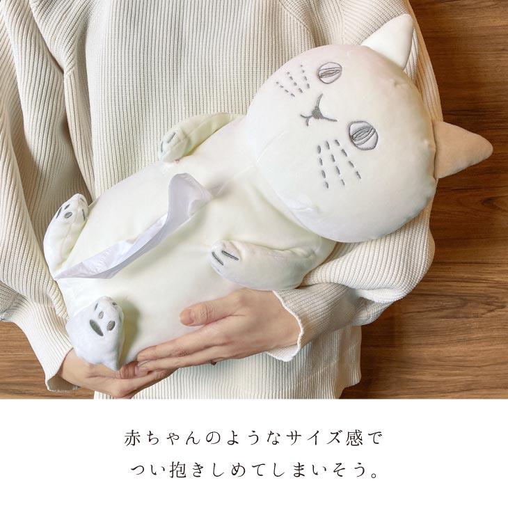 にゃふにゃふ にゃふにゃふ　ネコ　ティッシュカバー アイボリー |  | 06