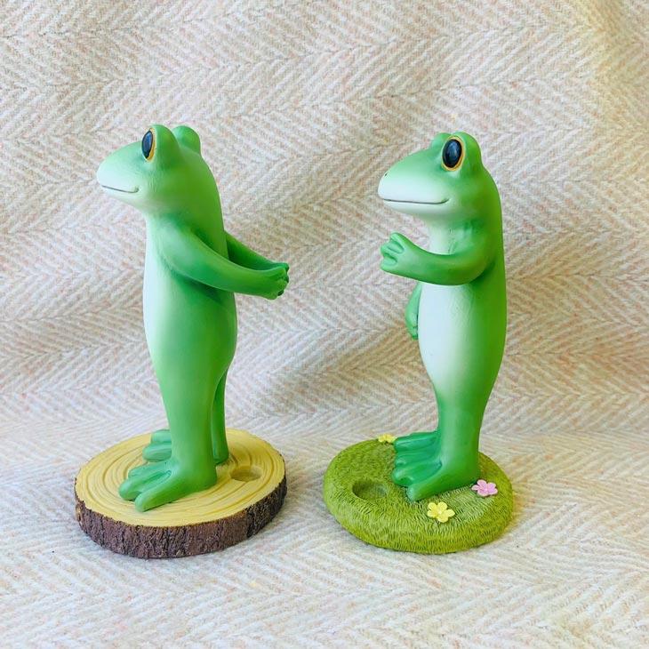 Copeau(コポー） コポー　造花セット　花を持つカエル かえる カエル copeau 雑貨 置き物 置物 小物 ガーデン ミニチュア ダイカイ |  | 06