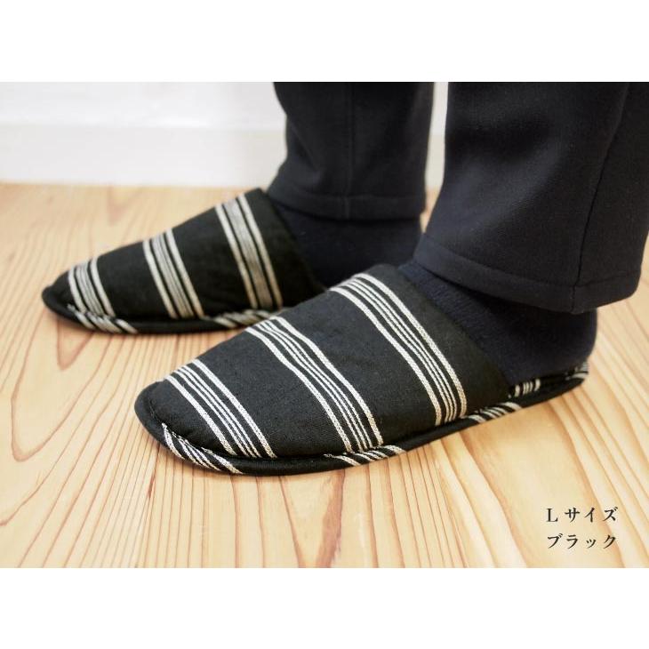 HENRY　STUDIO（ヘンリースタジオ） ヘンリースタジオ  もちもち甲部 ボーダースリッパ M アイボリー |  | 15