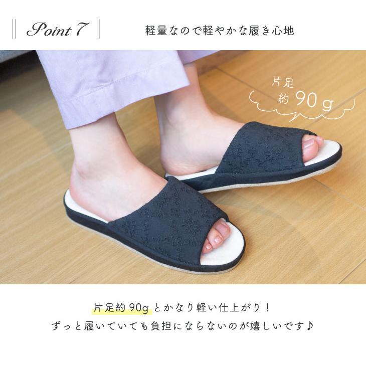 Summer slippers(サマ―スリッパ) サマースリッパ　前開きレーススリッパ |  | 11