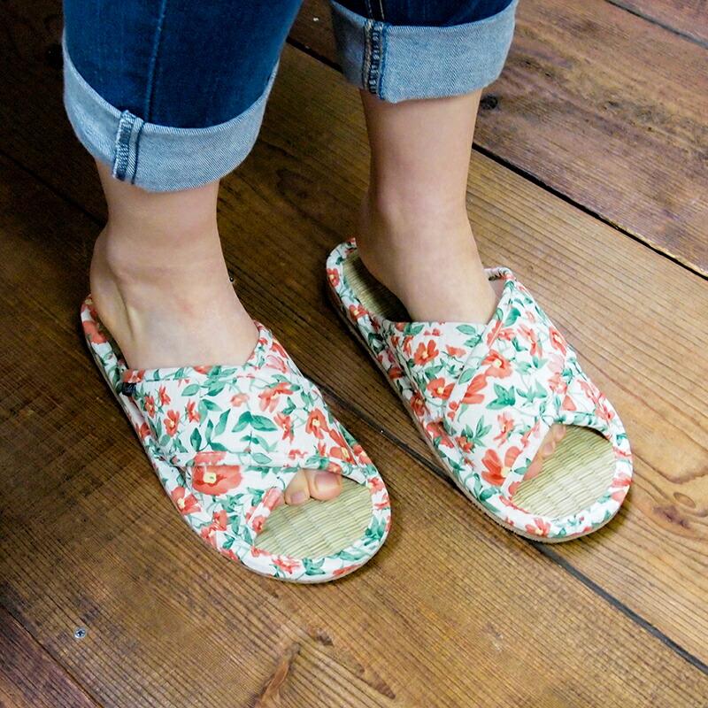 Summer slippers(サマ―スリッパ) サマースリッパ　花柄タタミスリッパ |  | 04