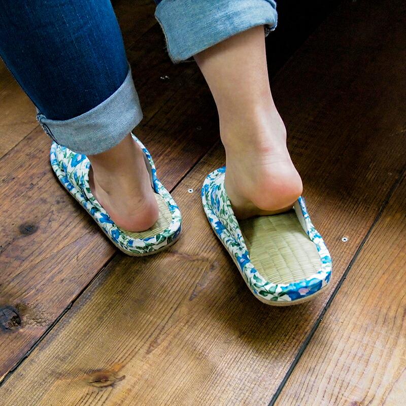 Summer slippers(サマ―スリッパ) サマースリッパ　花柄タタミスリッパ |  | 07