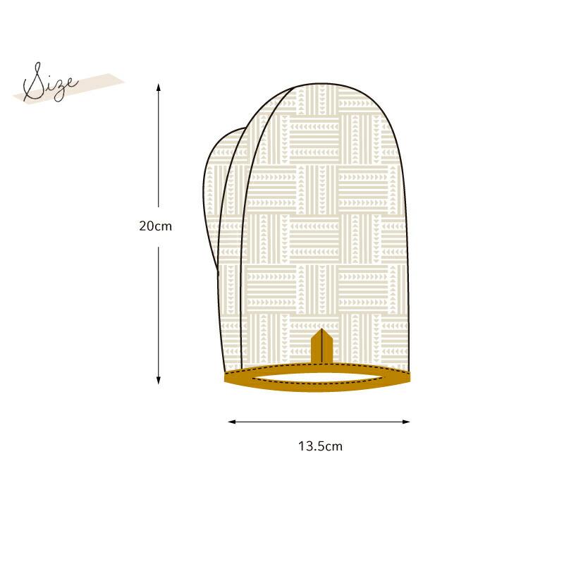 Sarilina（サリーナ） サリーナ グローブ型ミトン 幾何学ベージュ |  | 08