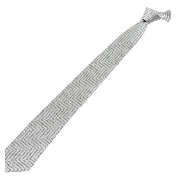 エンポリオアルマーニ EMPORIO ARMANI  ネクタイ necktie 幾何学ロゴ【FLINT(SILVER)】 340075 1P604 21341/necktie｜drawers｜02