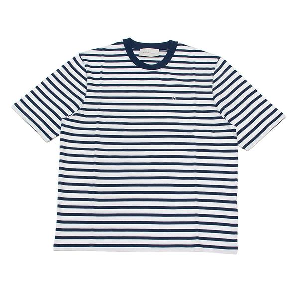 AMI ALEXANDRE MATTIUSSI ボーダー Tシャツ AMI Alexandre Mattiussi 26SSモデル アミ アレクサンドル マテュッシ