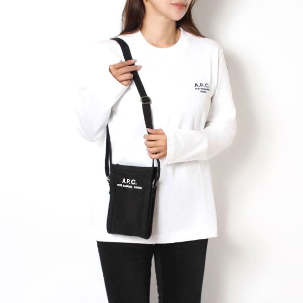 24AWモデル アーペーセー A.P.C. レディース RECUPERATION キャンバス ショルダーバッグ【LZZ BLACK】 H61931 CODBM LZZ/【2024-25AW】の画像