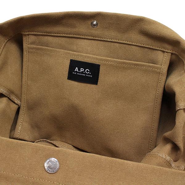 26SSモデル アーペーセー A.P.C. メンズ JOURNAL コットンキャンバス ミディアムバッグ【CAG BEIGE】 M61939 PSAME CAG/【2026SS】m-bag_9